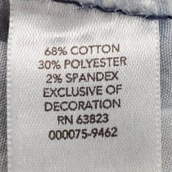 Christopher & Banks Dark Wash Whiskering Fading Stretchy Denim Jeans, Size 10 - Picture 10 of 11